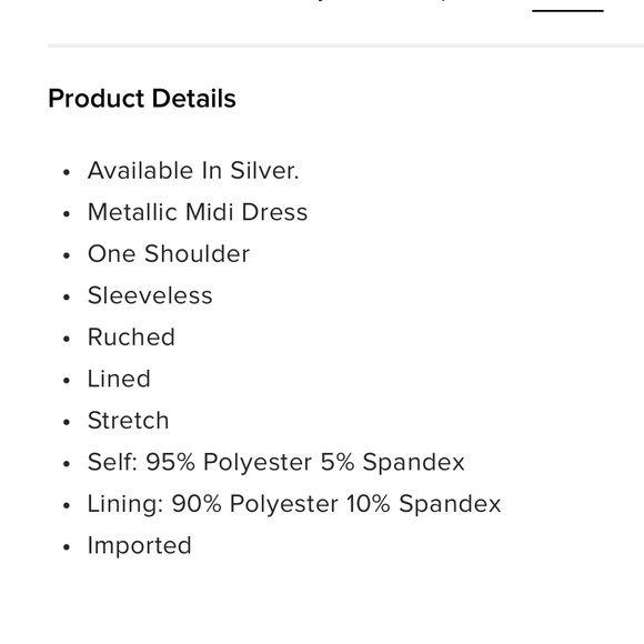 Metallic Asymmetrical midi dress - Picture 3 of 4